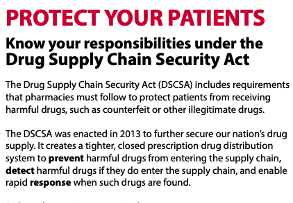 DSCSA FDA Flyer