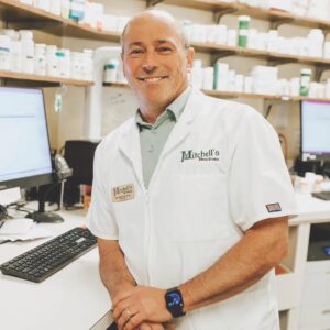 Tim Mitchell, R.Ph., of Mitchell’s Drug Stores based in Neosho, Mo., who was presented with the 2022 the NCPA (National Community Pharmacists Association) Innovation Center Outstanding Adherence Practitioner Award