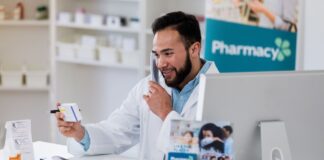 pharmacist on phone